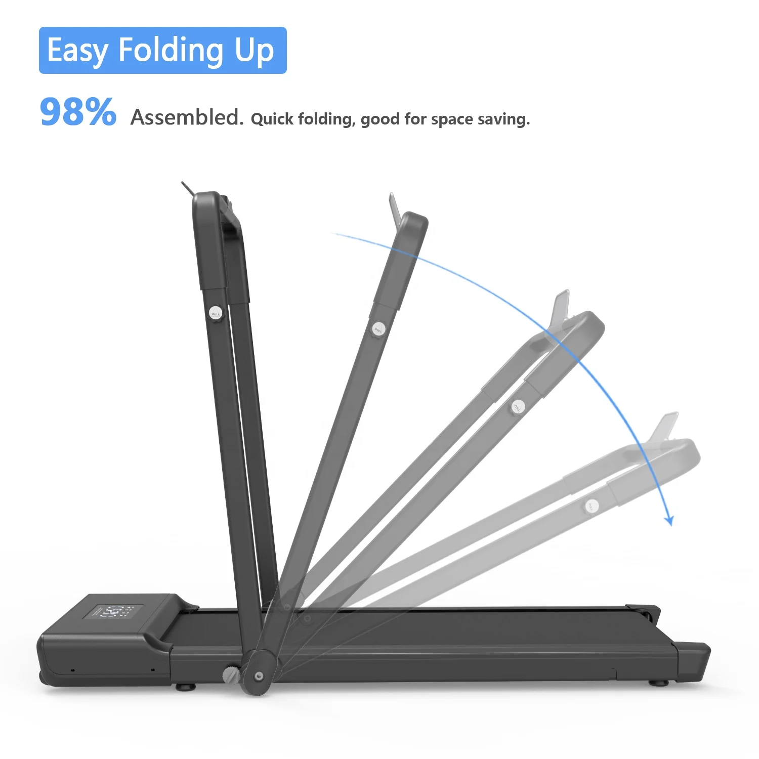 Manomano Amazon Home Fitness Foldable Mini Treadmill Desk Walking Pad Tapis de Course Pliable Electrique