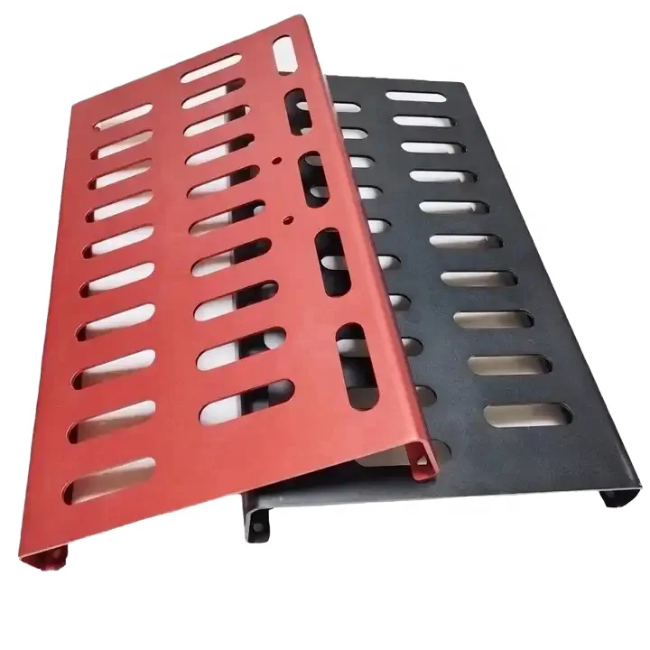 Custom CNC OEM Music instrument mechanicalaluminium Guitar pedal grill panel