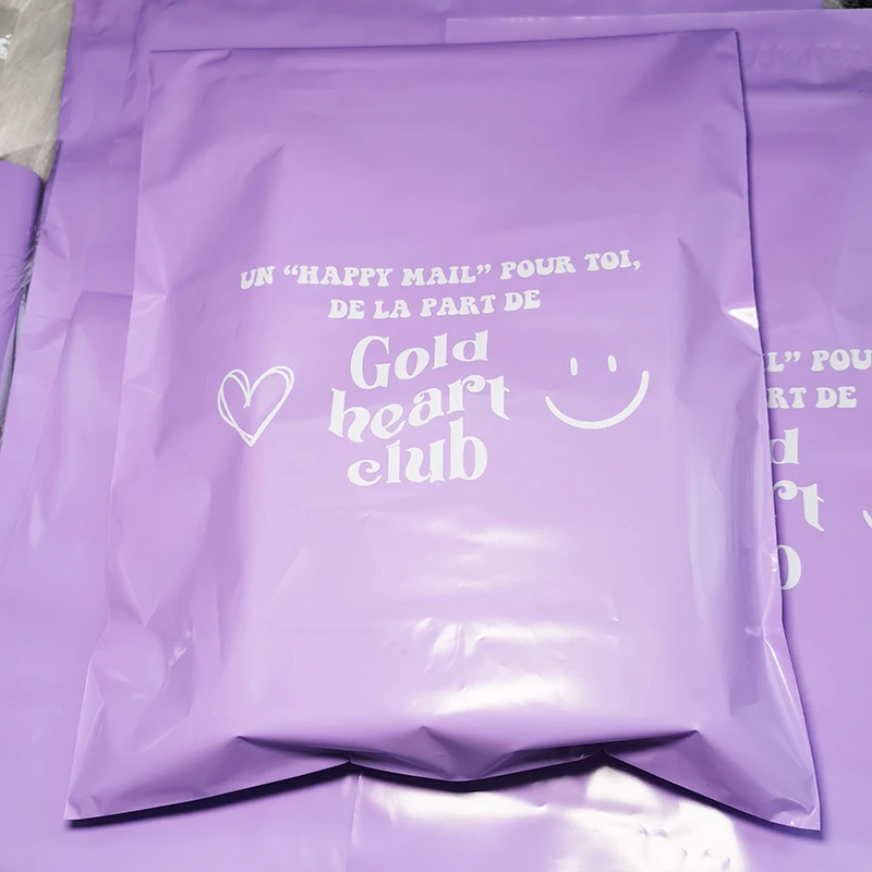 Custom Logo Printed Express purple Courier Bags Clothes Shipping Package Envelope Poly Mailer Mailing Polymailer Bag