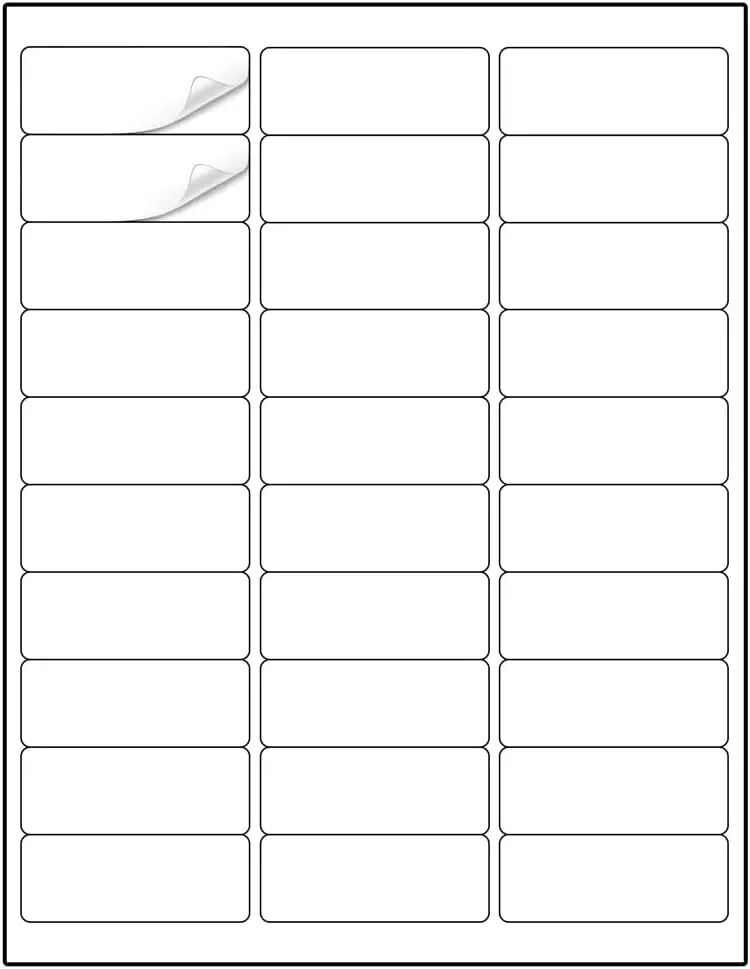 Self Adhesive A4 Sheet With CCK Liner sticker Suits Die Cutting White Woodfree Printing Paper Cheap Blank Address Label 2-30UP