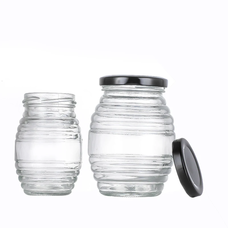 Wholesale Glass Tea Canister Round Food airtight Canister Grain Storage Box Storage Glass Jar