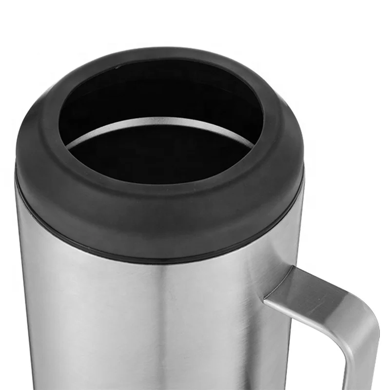 40 Oz Large Capacity Stainless Steel Beer Can Cooler Insulated Vacuum Slim Can Cooler Double Walled Beer Holder With Handle