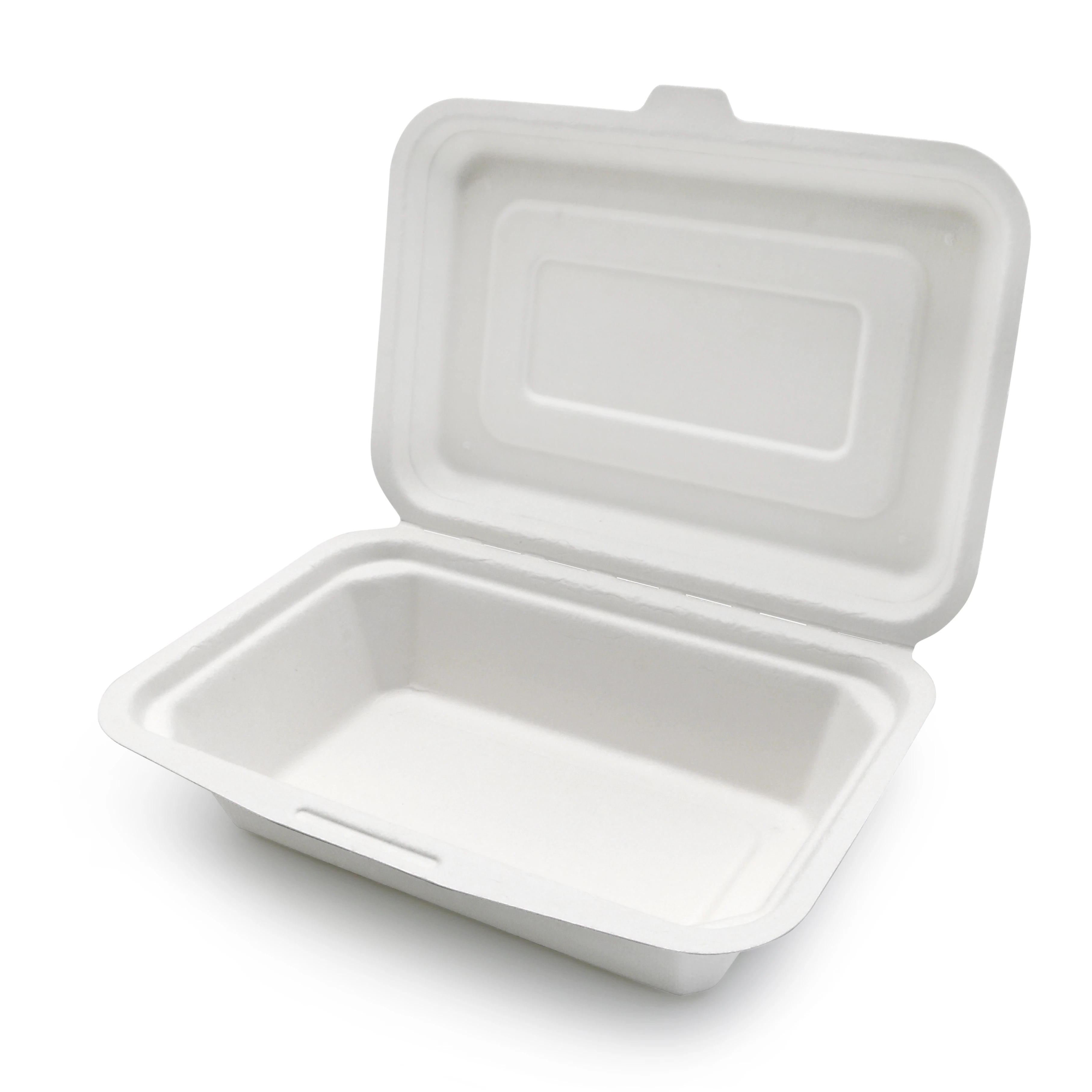 Custom PFAS Free Eco Friendly Take Away Out Biodegradable Packaging Disposable Food Container Degradable Bento Lunch Box