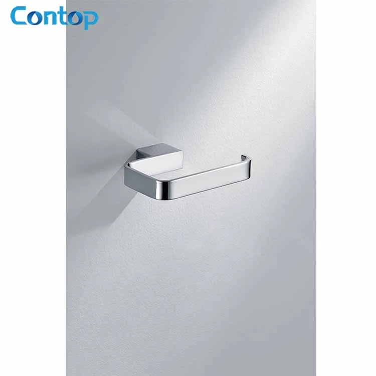 Brass body Paper towel hook bathroom fittings chrome and black toilet paper holder