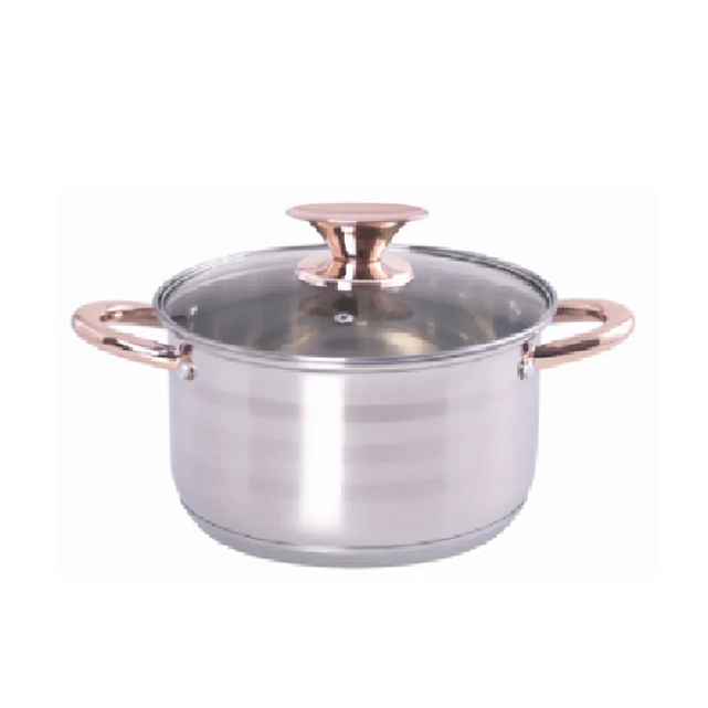 FIRST HORSE induction kitchenware sets casserole pan stainless steel single pot LB-1104-20