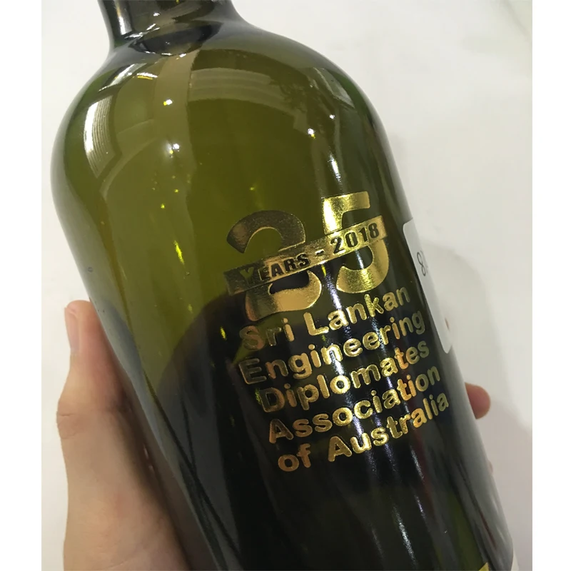 Заводская цена пользовательские переводные наклейки для матовой стеклянной бутылки портативная бутылка вина