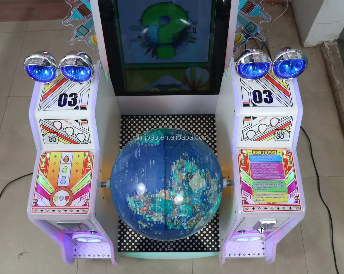 Dinibao Hot Sale coin operated high profit globe tour arcade redemption ticket game machine for Game Center