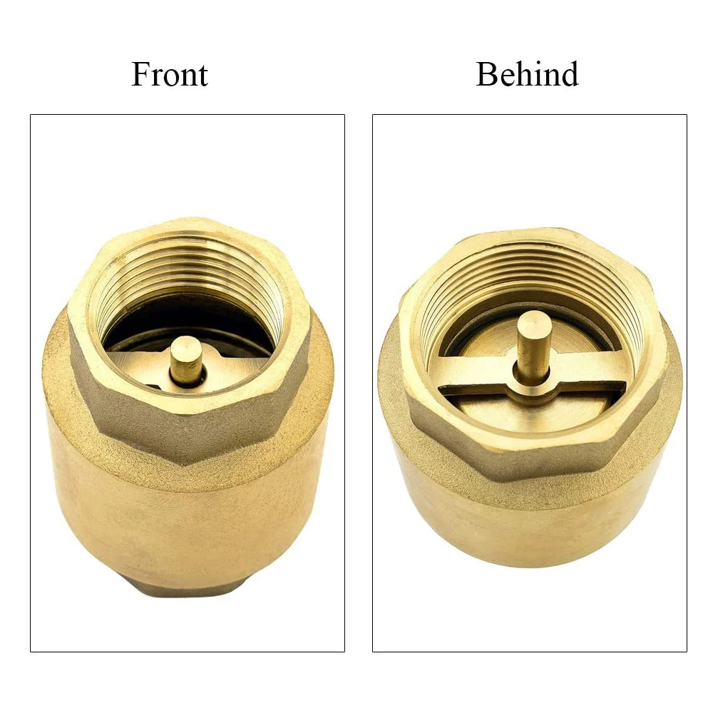 
Brass Check Valve Backflow Preventer with Brass cartridge for Fountain Suction Hose Domestic Waterworks Garden Well pump 