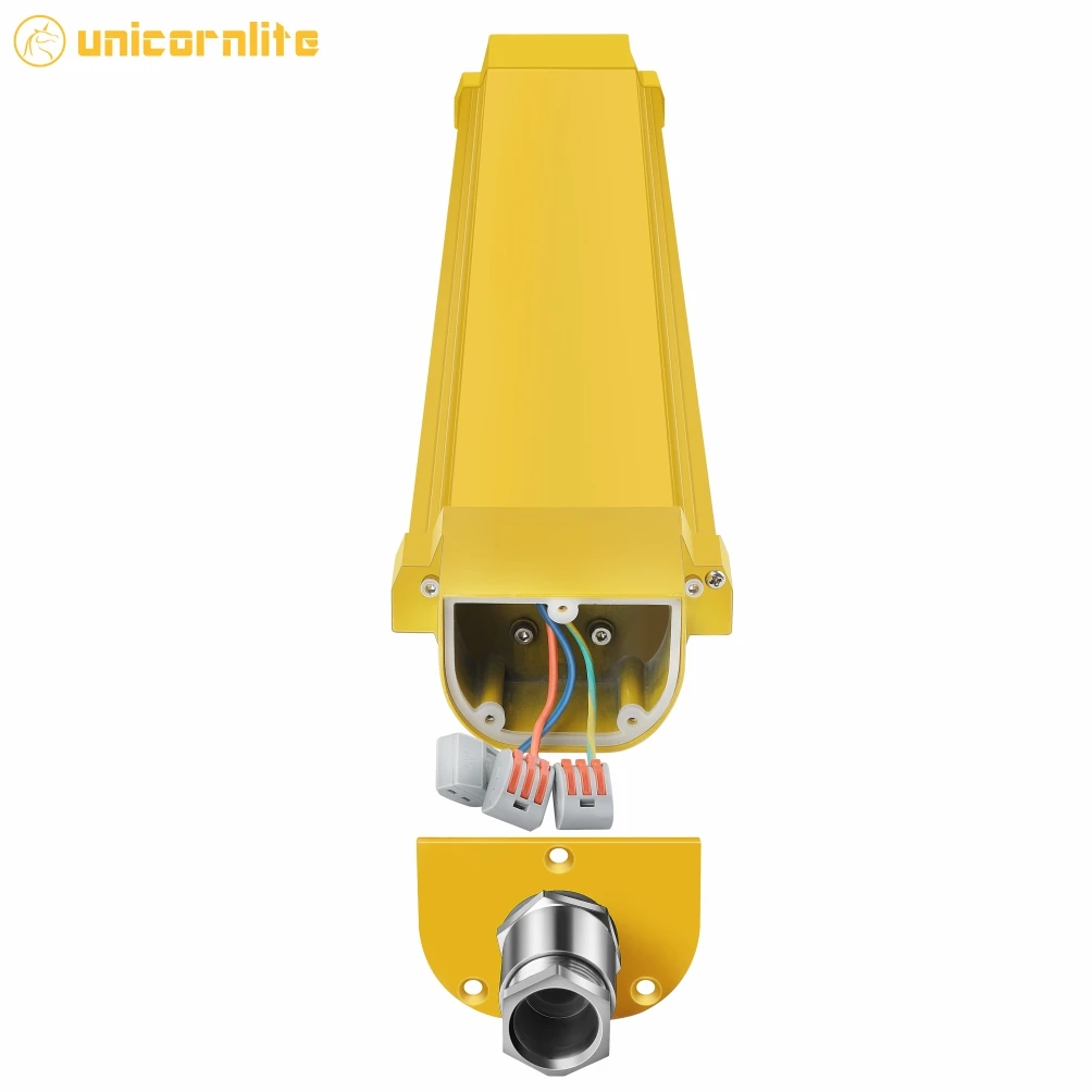 ATEX Approved Gas Station LED Explosion Proof Lights 120LM/W 40W Linkable Gas Dust LED Fixture