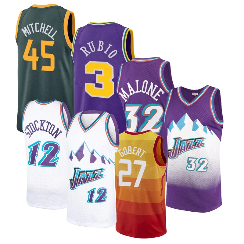 Юта 32 Карл малон 12 Джон Стоктон 26 Кайл Корвер 45 Донован Митчел 3 Рики Рубио ретро