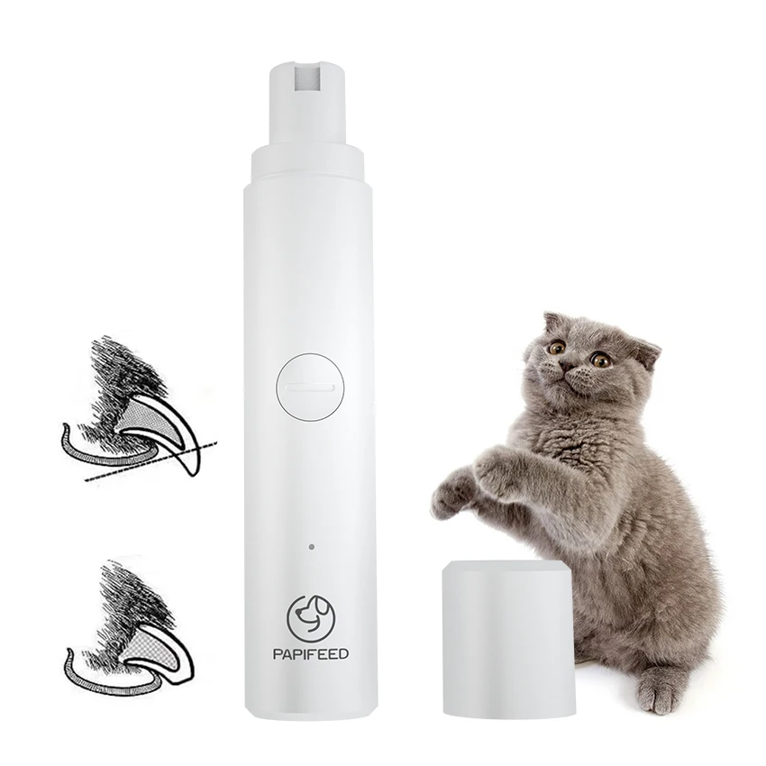 Rechargeable New LED Mini Automatic Electric Dog Cat Pet Nail Grinder Pet Nail Clippers And Trimmer Pet Pedicure