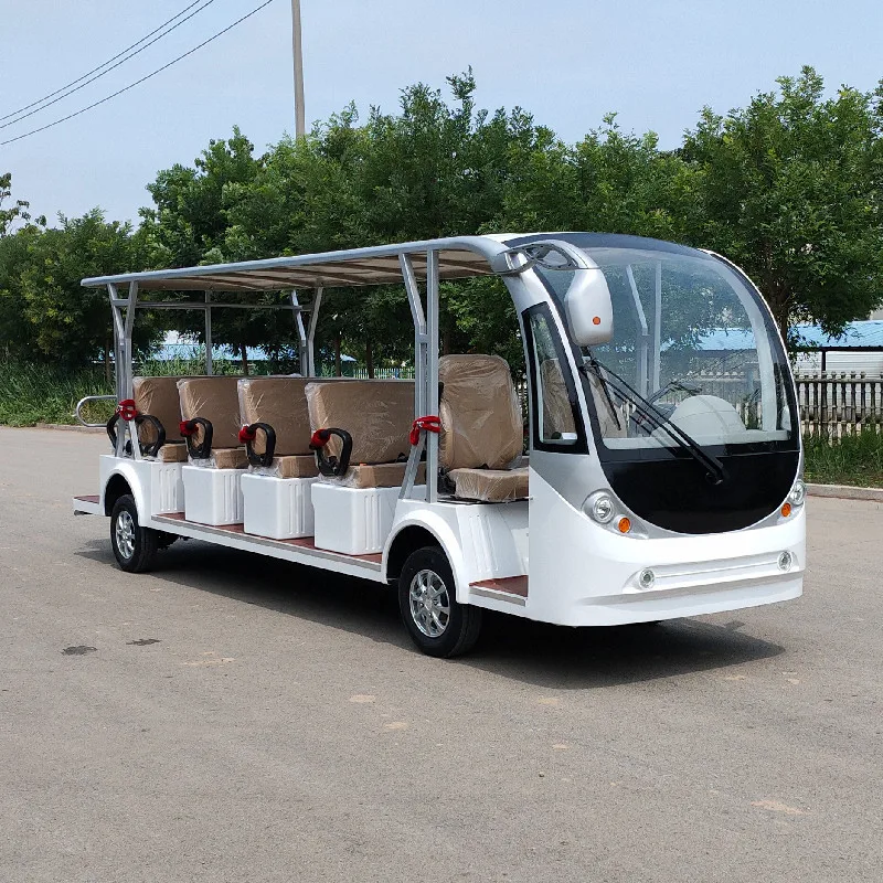 CE certification14 passager Электрический курортный автомобиль/экскурсионный автобус/туристический электромобиль с дверью