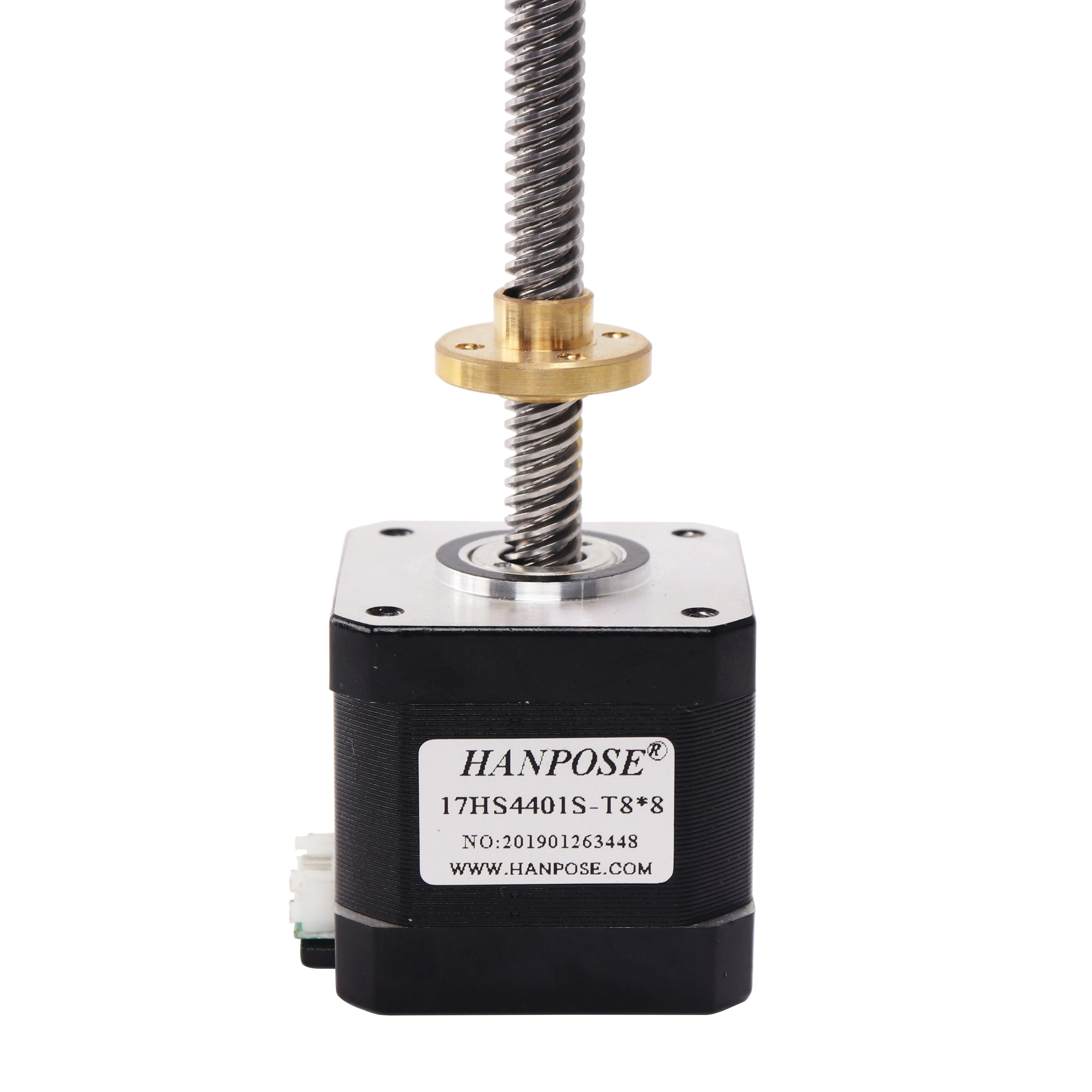 1.5A 40N.CM 17HS4401S-T8 screw length 200MM with Copper nut lead for CNC Laser and 3D printer nema 17  Screw stepper motor