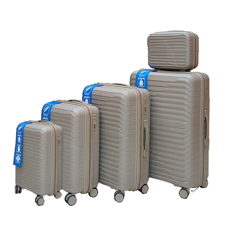 MARKSMAN Suitcase Travel New Fashion pp Luggage Luggage Tags Plastic Quality Rack Bag PP Luggage