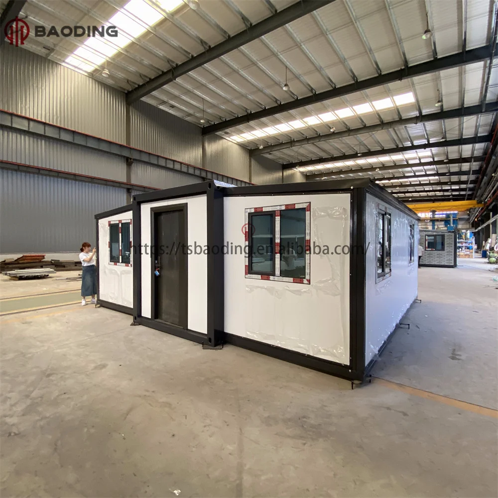 Waiyang High Quali Luxury Living Villa Prefabricated Expandable Container House With 2 Bedrooms Prefab Portable Mobile Tiny Home