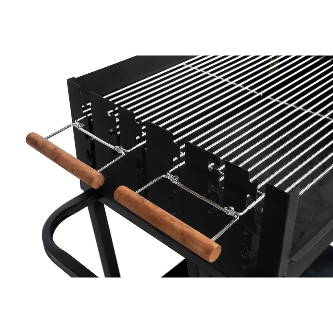 Grill Chef Charcoal Cart Kitchen with Barrel Smoke Barbecue Trolley Charcoal Grill BBQ Serving Outdoor Party High Quality
