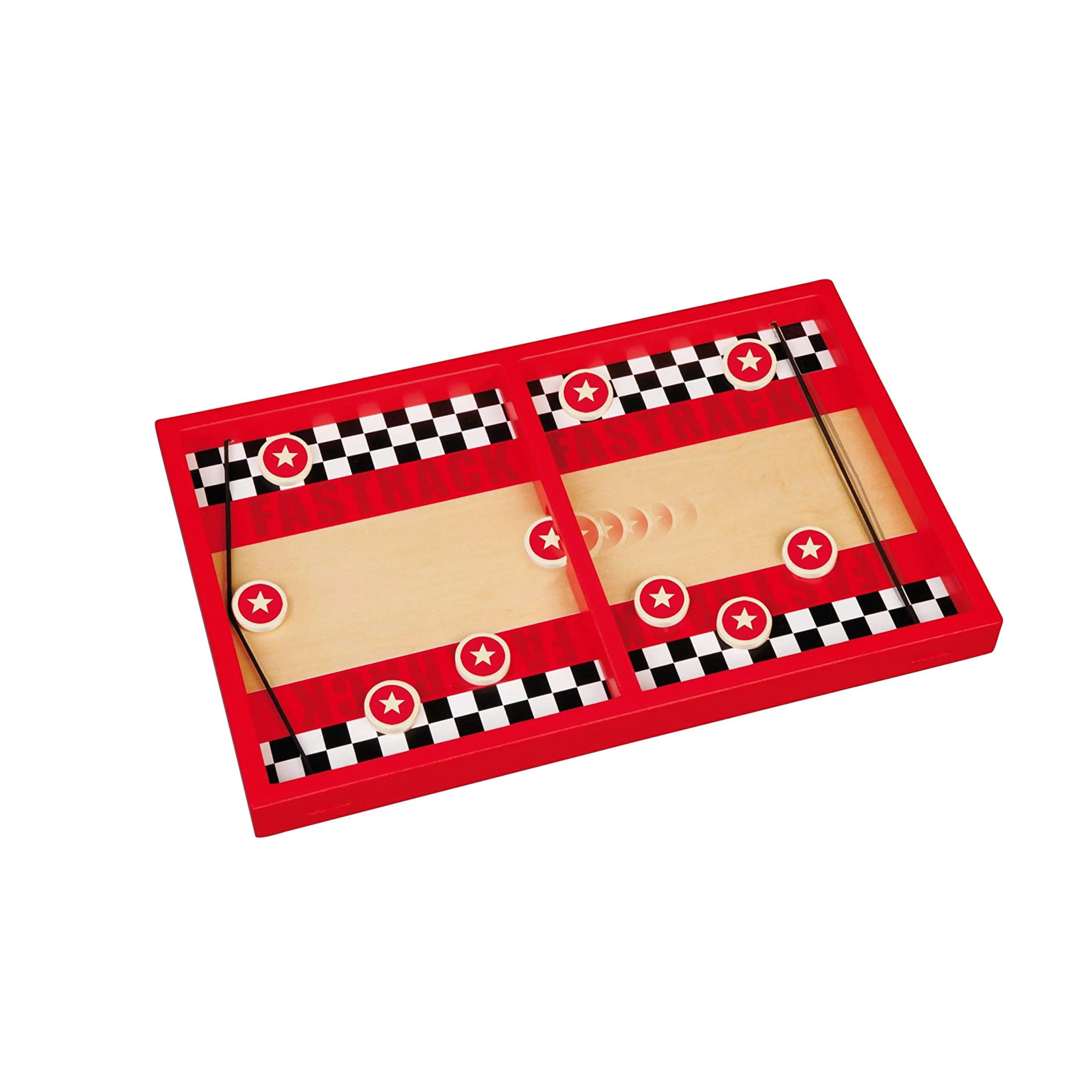 OEM wooden Puck  Foosball Winner Board Game Slingshot Game Board Speed Puck game