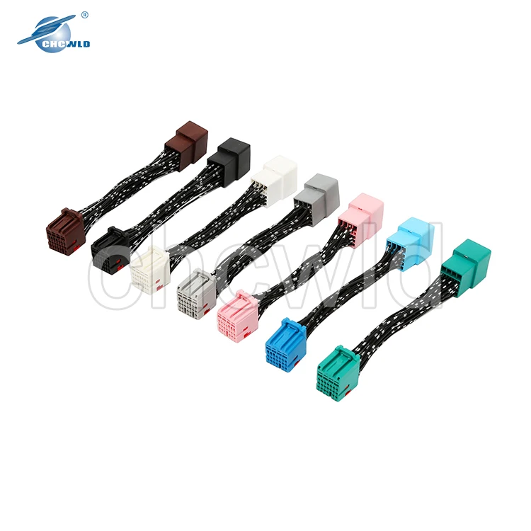 25 pin male female auto tyco green connector BCM wire harness 2098067-7