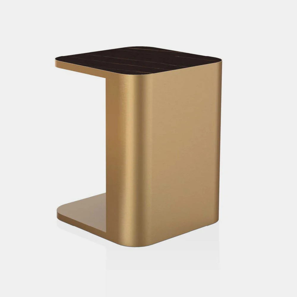 LC-106 high-end wholesale factory large sintered stone marble square coffee table with integrates storage space for living room