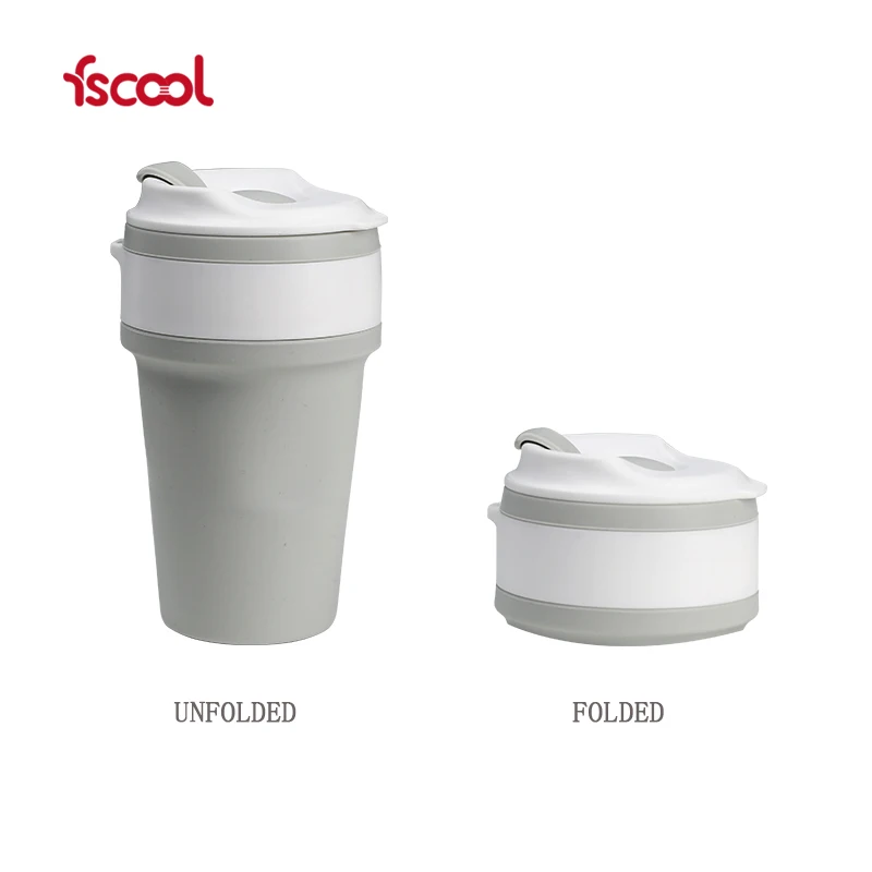 Wholesale Creative Portable Foldable Silicone Coffee Cup Collapsible Cup