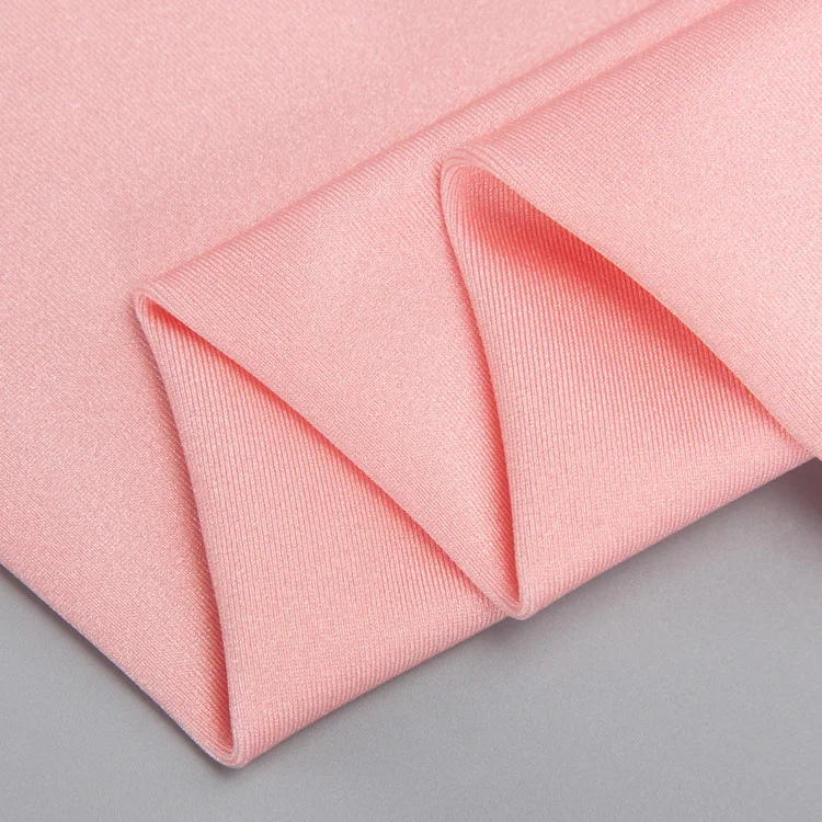 82% нейлон 18% спандекс Полиамид двухсторонняя голой эластан ткань 4-слойная трикотажная ткань Джерси для спортивной одежды Купальники