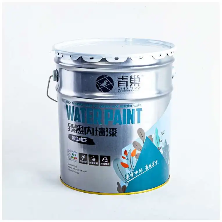 Black Emulsion Paint Super Covering Power Tints Colour Water-borne Water Based Paint