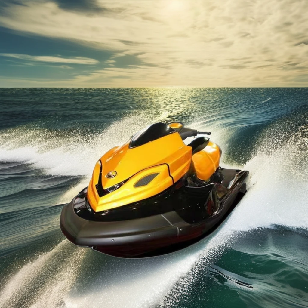 Hison Direct Factory Sale 1400cc Cool Adult Water Sports Jet Ski Second Hand Speed Boat 4 Stroke Engine Fiberglass ATV Jet Ski