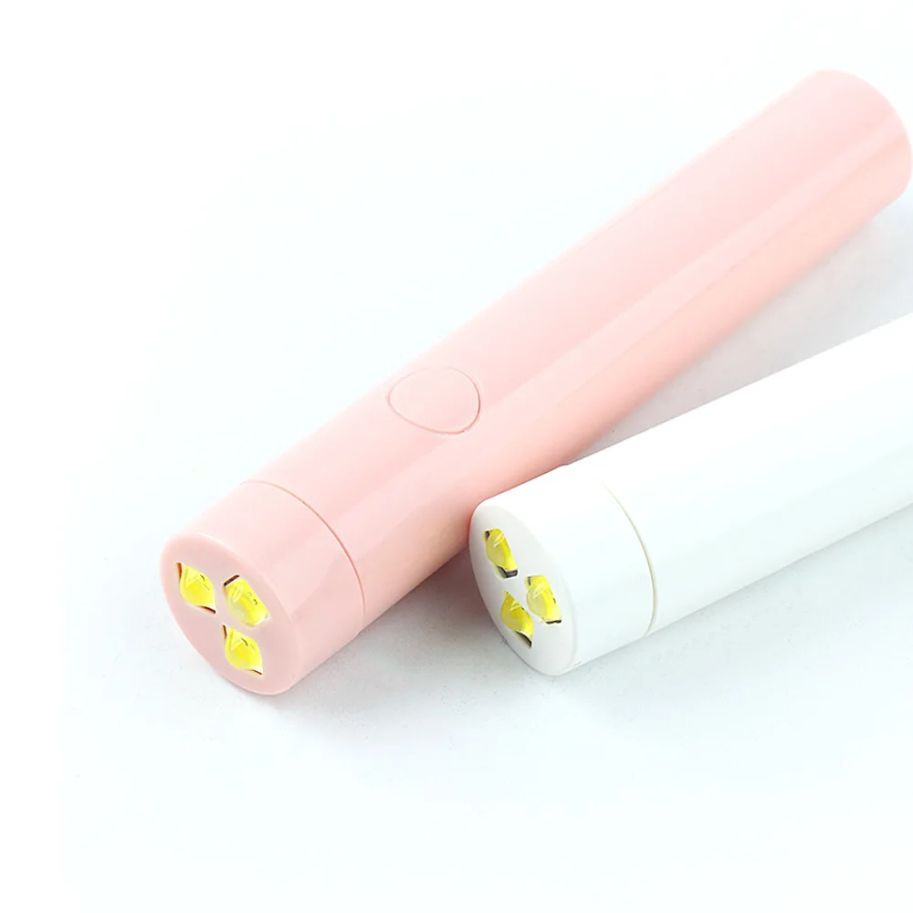 Wholesale Portable Led Torch Phototherapy 6w 3 Led Lamp Beads Nail Lamp Usb Power Supply