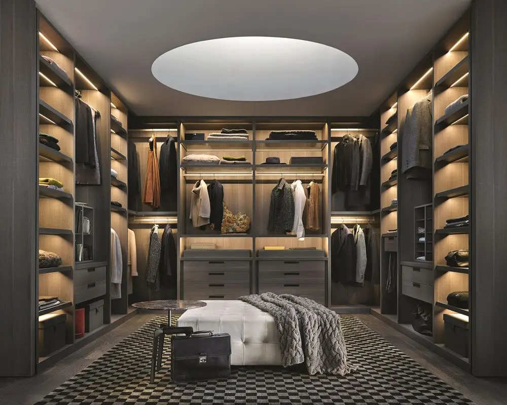 CBMmart Portable Metal Wardrobe Walk In Closet Custom Closet Clothes Bedroom Wardrobe Steel Frame Luxury Closet Design