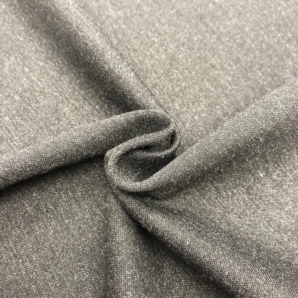 yarn dyed dark grey malange 40S siro NR  roma knitted fabric for garments