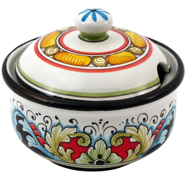 Handmade ceramic cheese bowl made in Italy kitchen items pottery