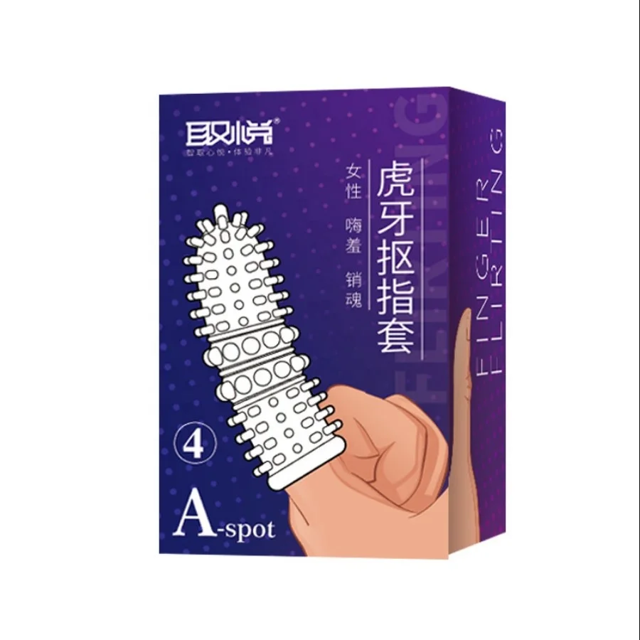 set finger Condoms Reusable Spiked Ring safe anal prostata product jump eggs G point Adult Sex toys for couple