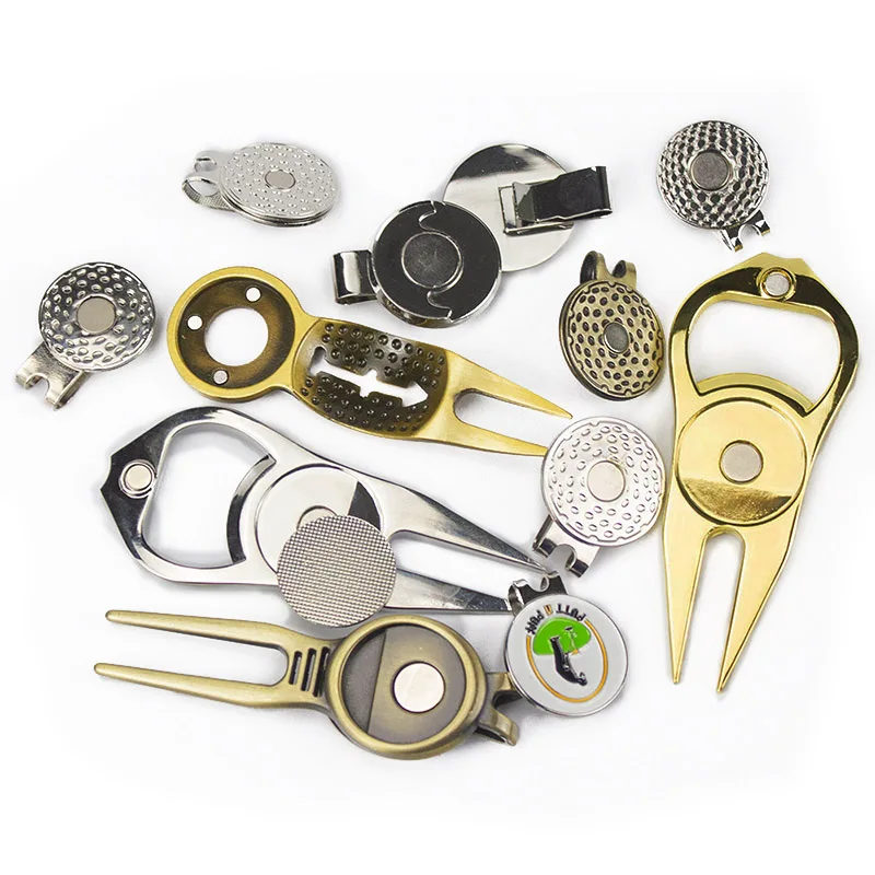 Wholesale Blank Metal Bulk Personalized Magnet Golf Ball Marker Custom Ball Marker Golf Hat Clip