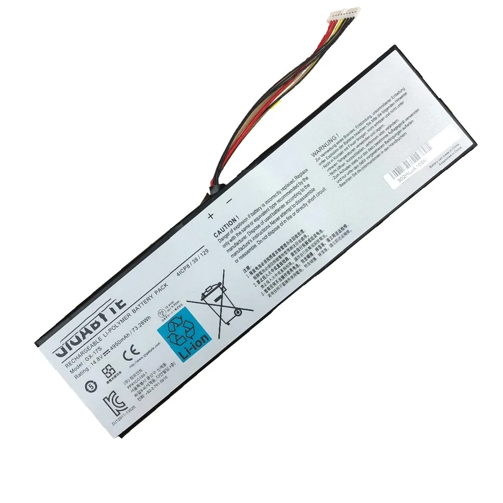 14.8V 73.26wh 4950mAh GX-17S GX-17S Laptop Battery For GIGABYTE AORUS X3,   X3 PLUS V3, X7, X7 v2 , X3 Plus v5, X5S