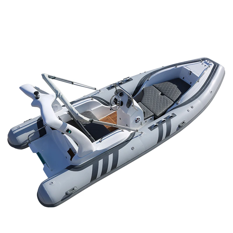 Haote Rowing Yacht Rib Fishing new Aluminum Kayak Speed Vessel Luxury Displayracks Pontoon Raft Jet Boat For Water Sport