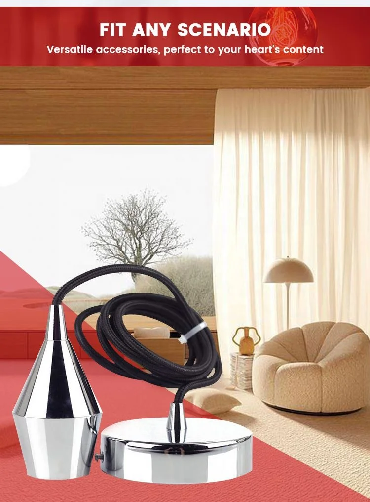 Vintage Aluminum Decorative Aluminum Lamp Holder E27 Retro Pendant Light Fixtures Edison Light Bulb Socket Lamp Holder