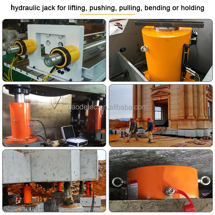 ce certificated 200ton 400ton 500ton 800ton 1000ton double acting synchronous hydraulic cylinder for moving a house