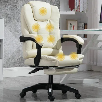 
Ergonomic PU Leather Office Chair Revolving Boss Chair With massage function 