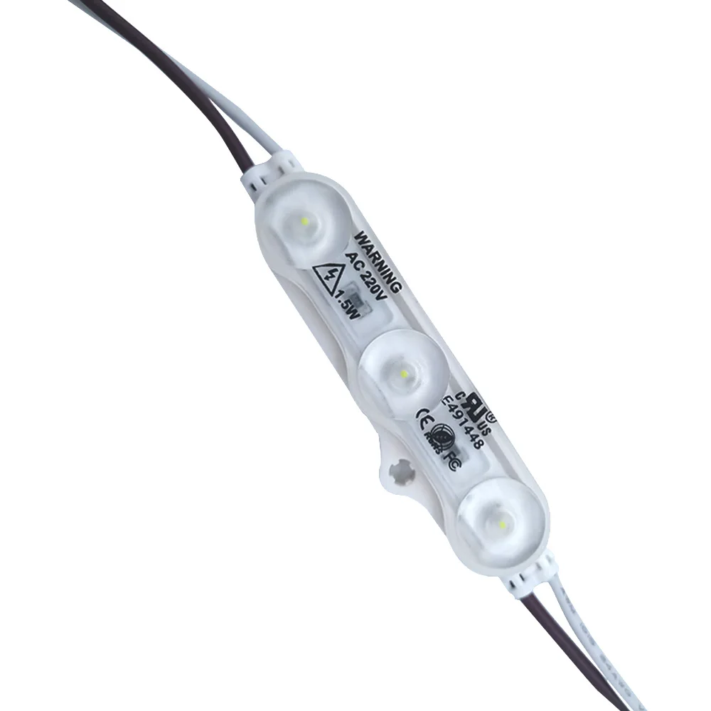 LED adv sign module AC 110v 220v module LED backlight smd2835 lens module with ce rohs