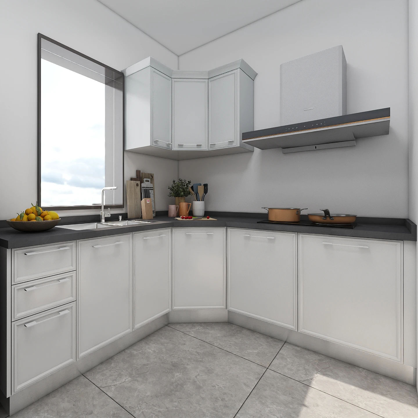 Factory Direct Modern Luxury Design High-End Lacquer Finish Handleless Electric Drive Kitchen Cabinets