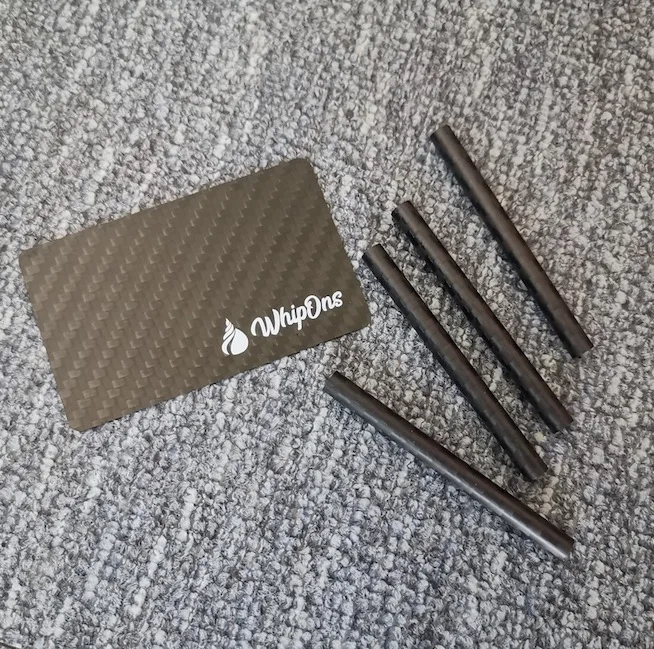 SW OEM logo snuff sniffer carbon Smoking Pipes carbon fiber card straw