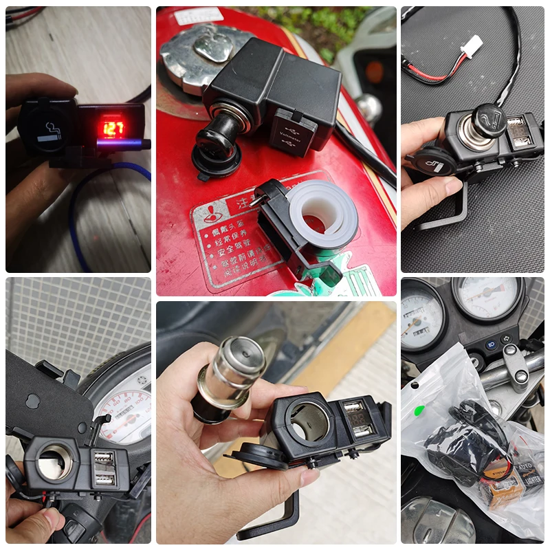 Waterproof Usb Charger Adapter 12v Motorcycle Spare Parts And Accessories