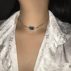 custom pink crown Emerald gemstone tennis chain necklace diamond tennis necklace jwelleries necklace