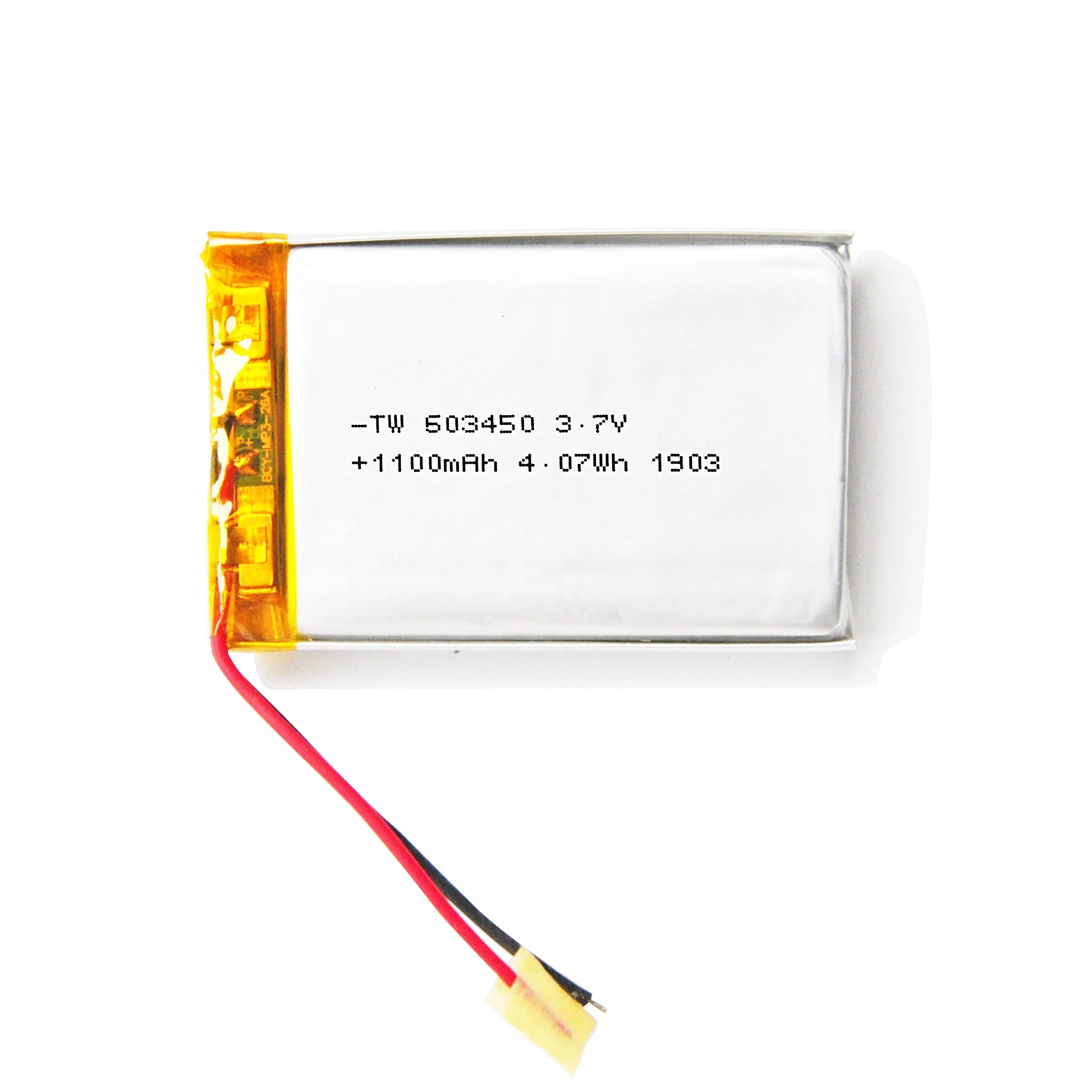 PSE  TW603450 1100mAh 3.7V Factory wholesale ODM OEM Rechargeable Polymer Lithium Ion Battery Li-Po in Shenzhen