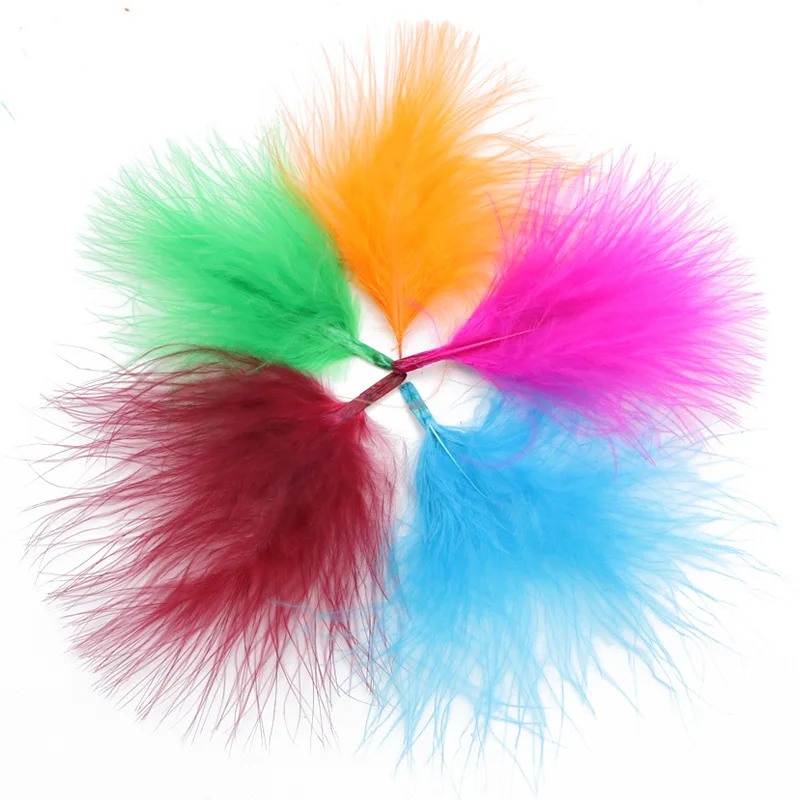 Supply High Quality Turkey Feather DIY Color Blood Vessel Down Feather for Sale