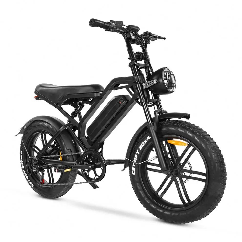 Warehouse Ready Stock V20 Electric Bike 1000w Ebike Fat Tire E-bike 250w Electric Bicycle USA EU Adult Hybrid Fatbike 25km/h 48V