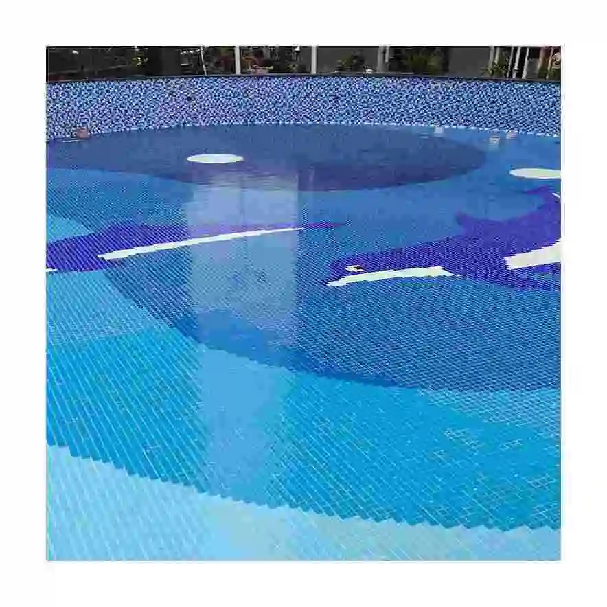 Wholesale cheap Price square mixed color tile swimming pool Ceramic mosaic
