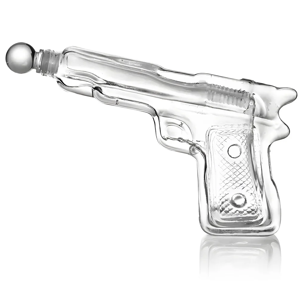 Jinbaijia Hot Sale Clear Gold Etched Glass Wine Whisky Tequila Liquor Para Whisky Globe Glass Whiskey Decanter