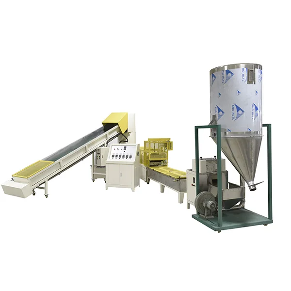 waste pe plastic film pelletizing recycling machine