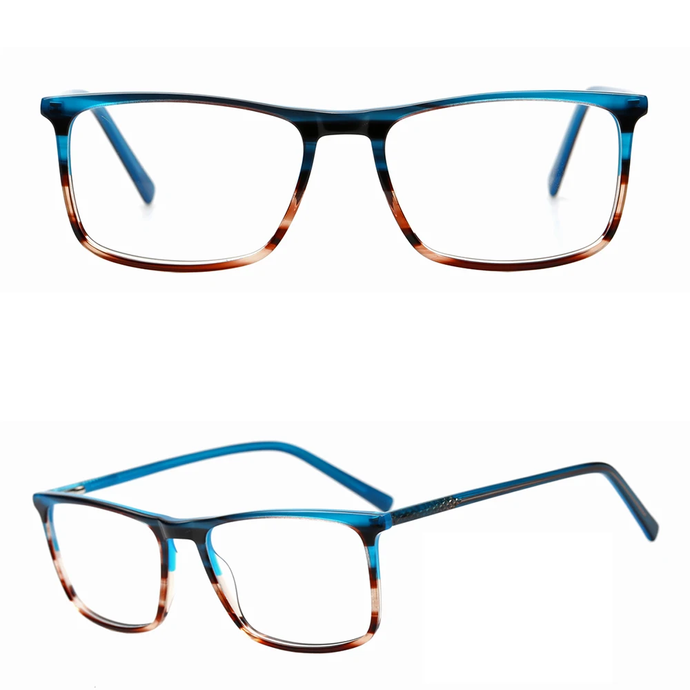 FH2203 прямоугольные ацетатные очки с защитой от синего света